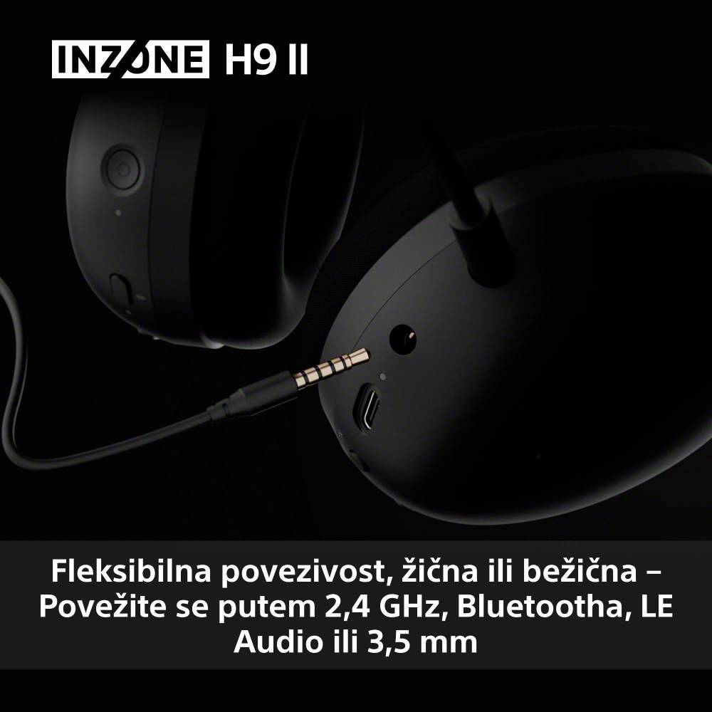 Naglavne gamerske slušalice SONY INZONE H9 II crne
